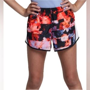 Nike girls' Dri-Fit running shorts allover print size xs